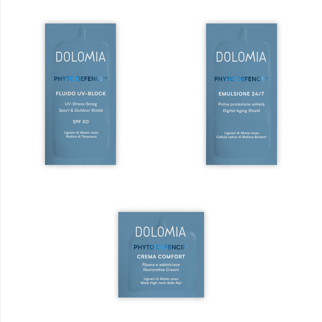PROTEZIONE QUOTIDIANA: Emulsione 24/7 + Fluido UV-Block + Crema Comfort